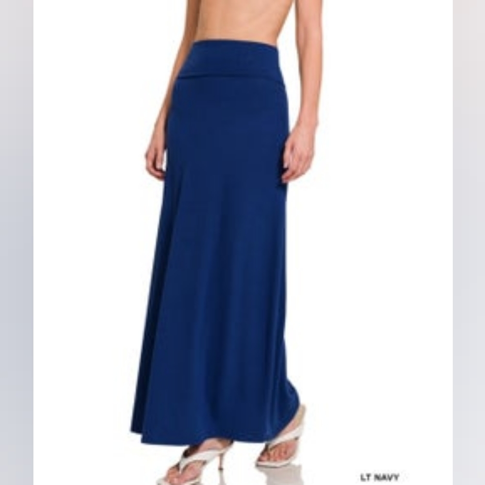 Zenana relaxed fit maxi skirt
